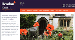 Desktop Screenshot of hendonparish.org.uk