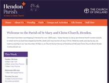 Tablet Screenshot of hendonparish.org.uk